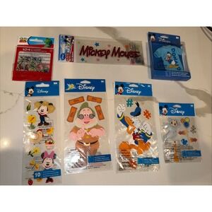 Disney Sticker Lot Mickey Minnie Donald Pluto Toy Story Pixar Doc Scrapbook 3D